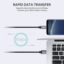 Load image into Gallery viewer, AUKEY CB-CD2 1m USB-C to USB Nylon Braided Cable 3.0 Quick Charge 3.0 High Performance