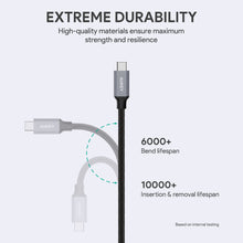 Load image into Gallery viewer, AUKEY CB-CD2 1m USB-C to USB Nylon Braided Cable 3.0 Quick Charge 3.0 High Performance