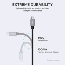 Load image into Gallery viewer, AUKEY CB-CD2 1m USB-C to USB Nylon Braided Cable 3.0 Quick Charge 3.0 High Performance
