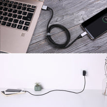 Load image into Gallery viewer, AUKEY CB-CD2 1m USB-C to USB Nylon Braided Cable 3.0 Quick Charge 3.0 High Performance
